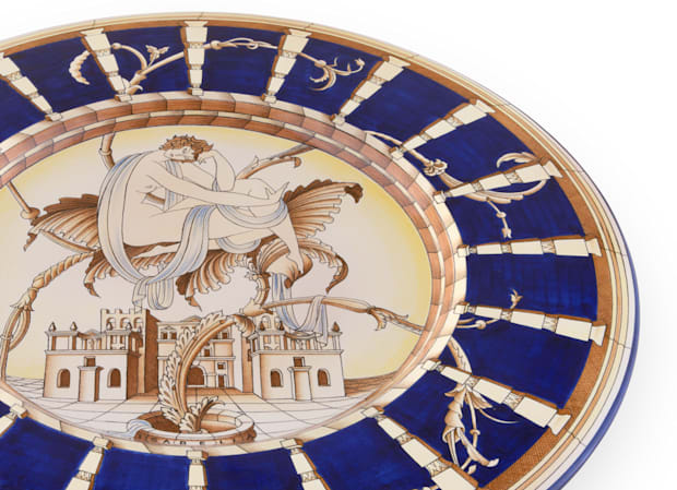 Isabella Le Mie Donne Plate - Blue | Gio Ponti | GINORI 1735