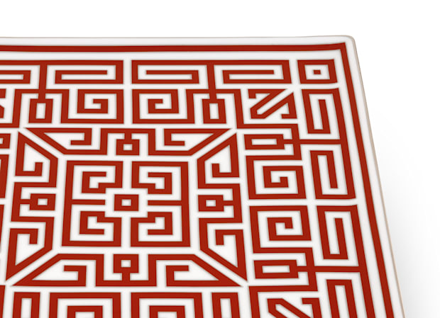 SQUARE CENTERPIECE SCARLATTO Labirinto-3