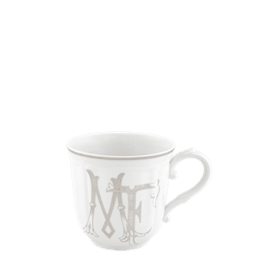 Corona Monogram mugs platino - personnalisable