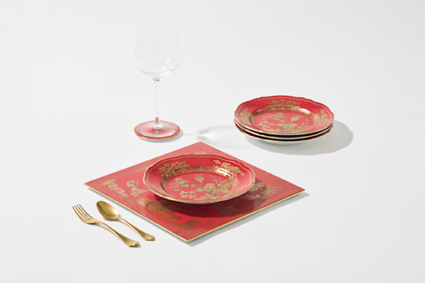 オリエンテイタリアーノ ルブルム プレート21cm 4枚セット | GINORI 1735