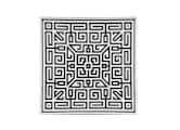 SQUARE CENTERPIECE NERO Labirinto-1