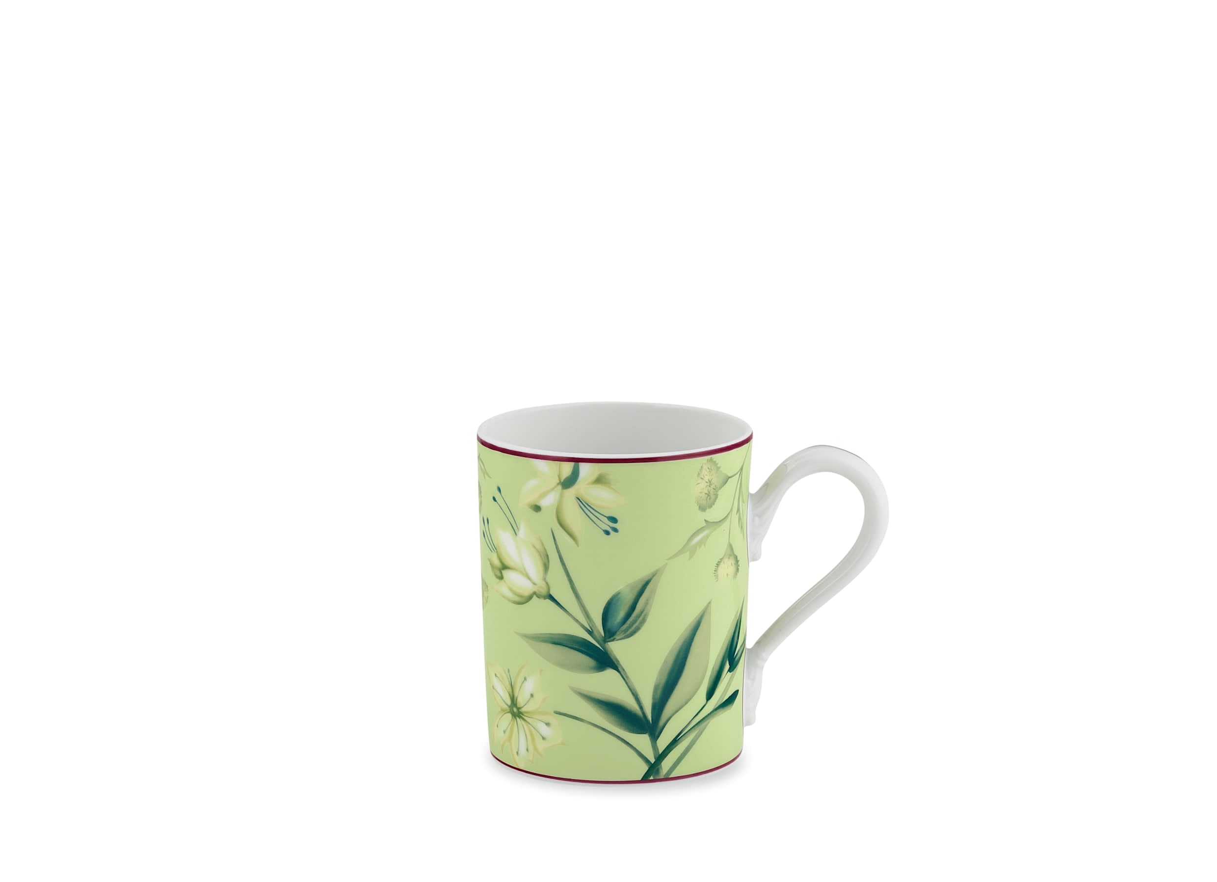 MN662★GINORI ジノリ 緑と赤の植物模様の平皿4枚セット 直径約25㎝ Porcelain Mother's Day gifts selection | Ginori 1735