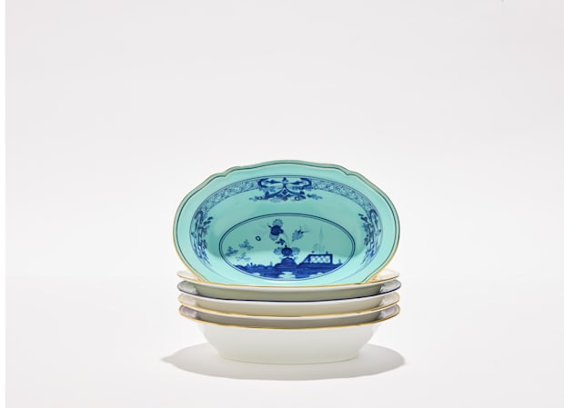 OVAL BOWL IRIS Oriente Italiano-7