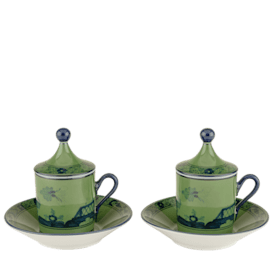Porcelain tea cups and coffee cups| Ginori 1735