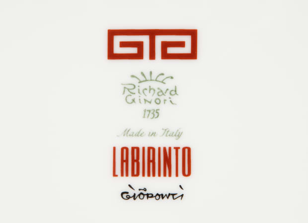GRAND PLAT DE SERVICE OVALE SCARLATTO Labirinto-5