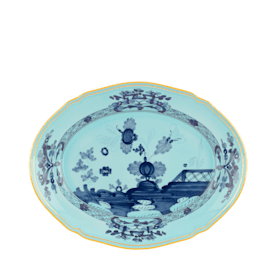 Oriente Italiano PLAT DE SERVICE OVALE IRIS