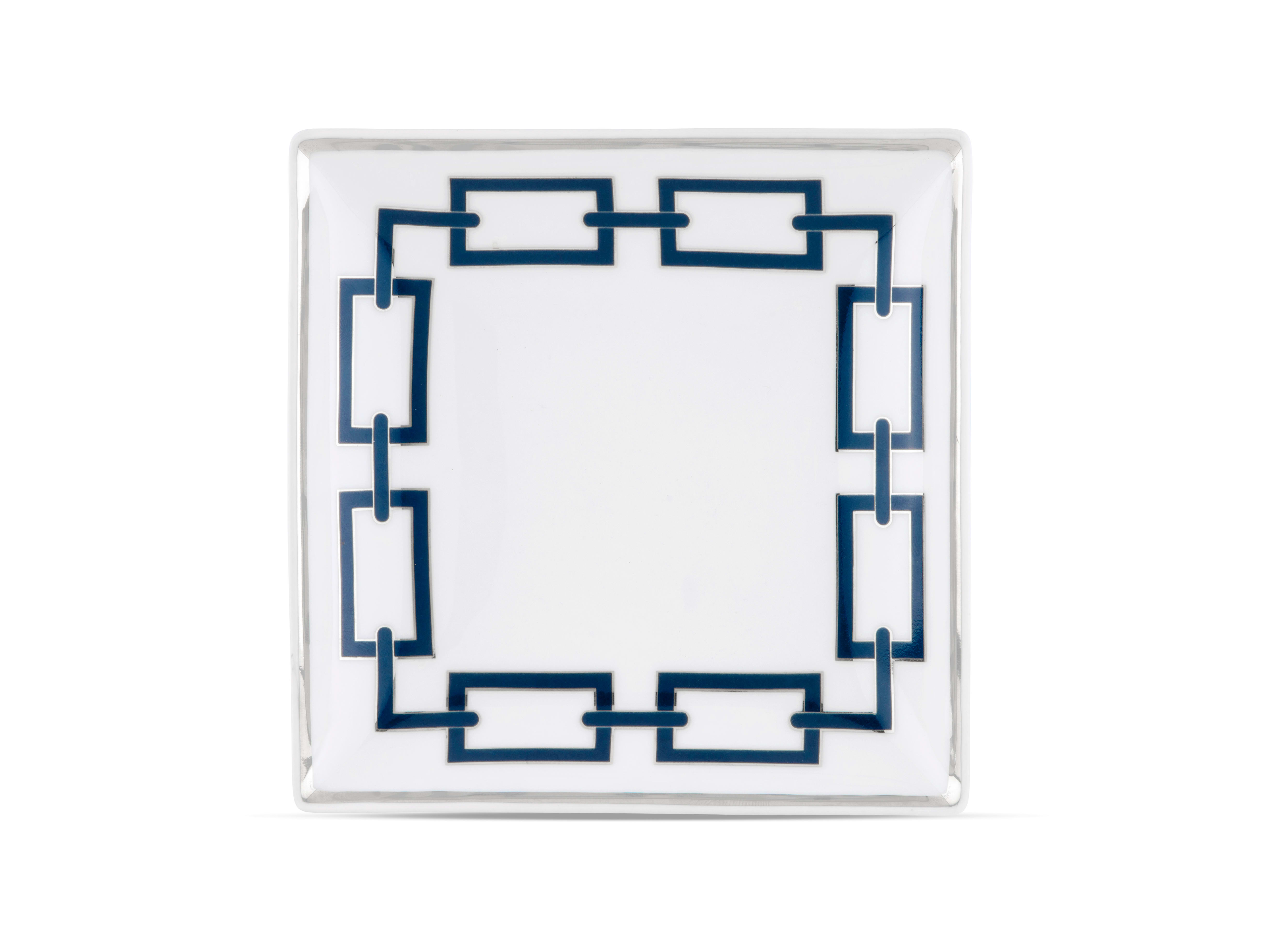 Labirinto and Catene sapphire blue | Ginori 1735