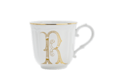 MUG LETTERA R ORO Corona Monogram Mugs-1