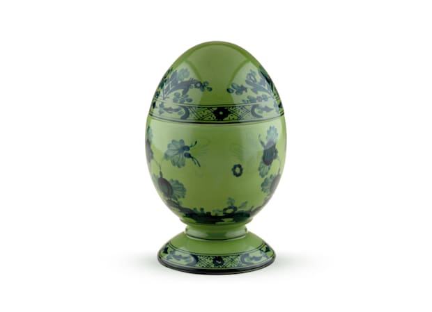 LARGE EGG MALACHITE Oriente Italiano-2
