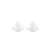 SERVIZIO DA CAFFÈ PER 2 BIANCO Vecchio Ginori-1