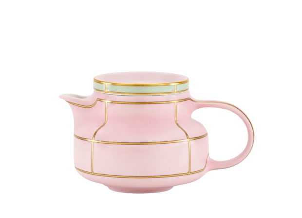 Teiera Maestro Paris In Ceramica Bianca E Nera - 0,8 Litri Con Coperchio E Manico - 4