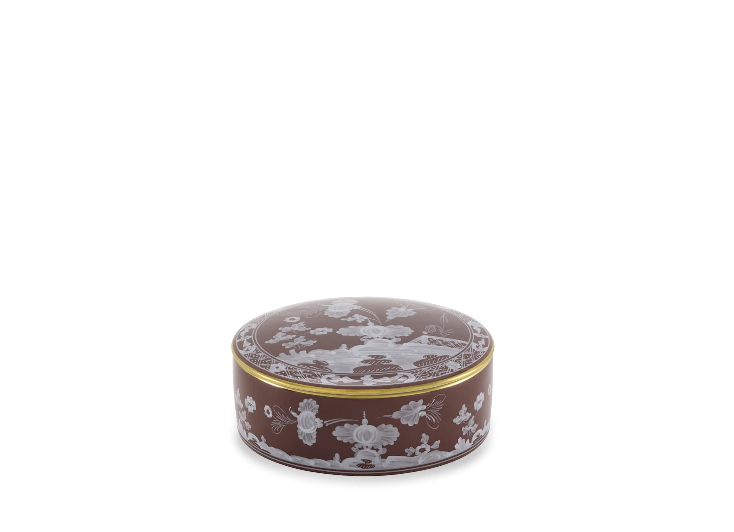 Trinket box brown Castagna | Oriente Italiano | GINORI 1735