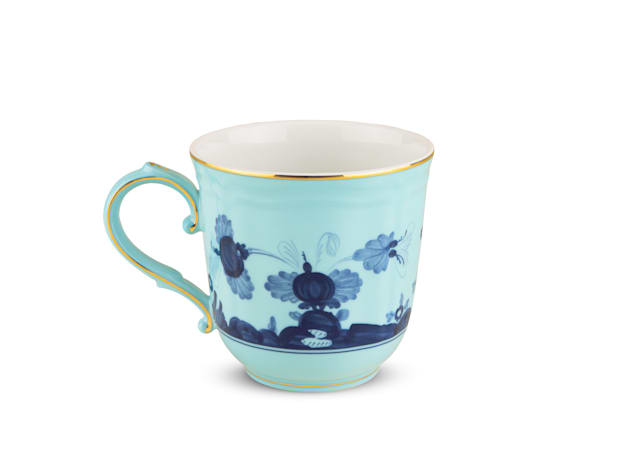 Iris blue mug in porcelain | GINORI 1735