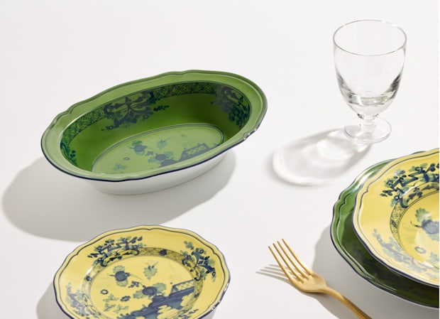OVAL BOWL MALACHITE Oriente Italiano-6