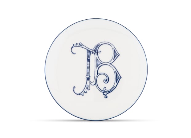 trinket box blu cobalto - personalizableCorona Monogram-3