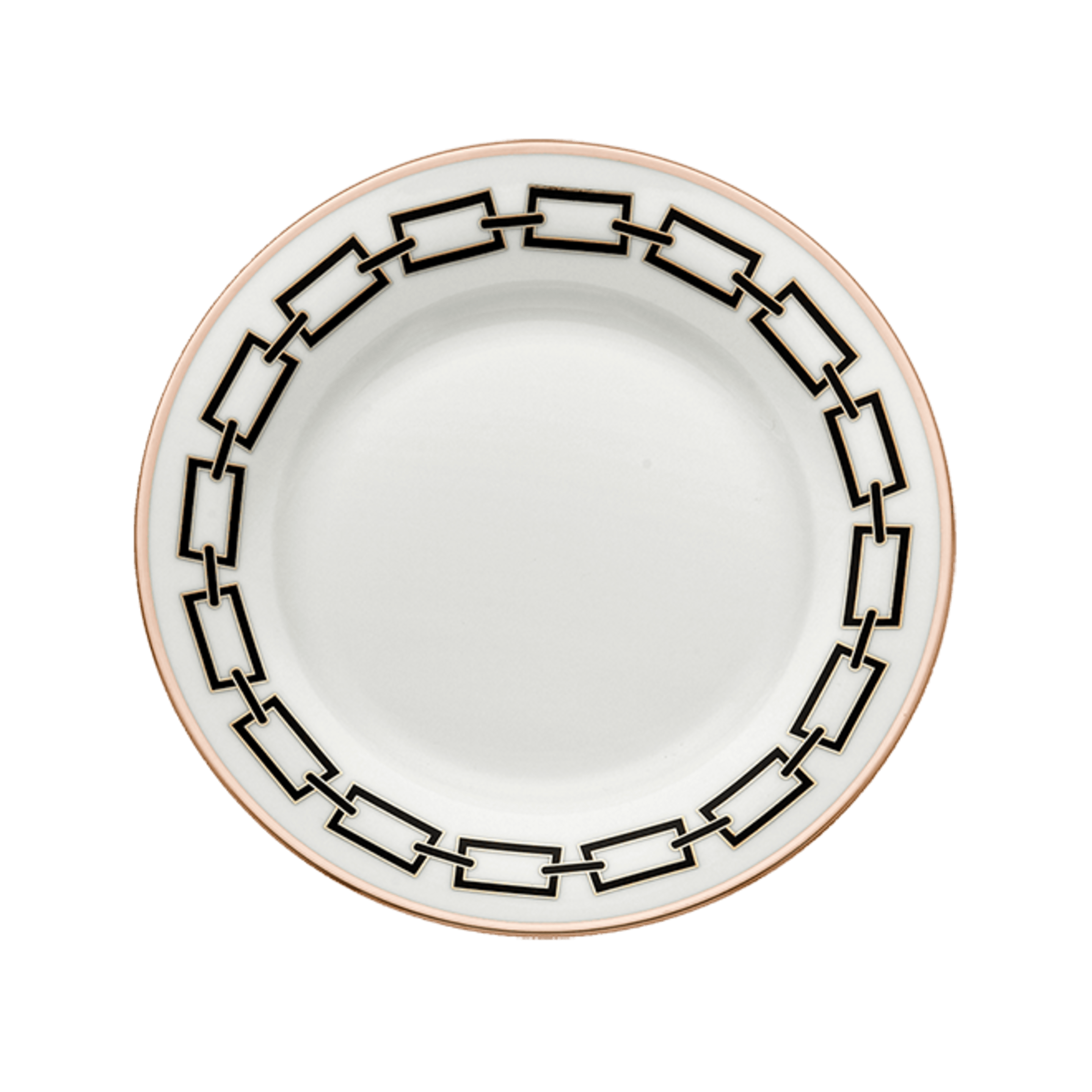 Black dessert plates in porcelain GINORI 1735