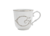 LETTER G MUG PLATINO Corona Monogram Mugs-1