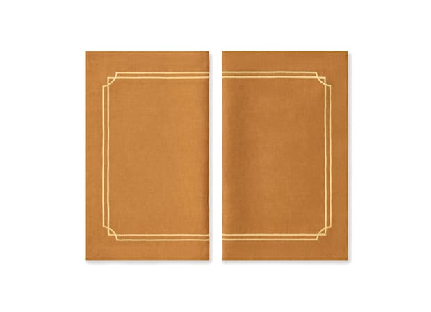 LINEN PLACEMATS COGNAC Orlis-2