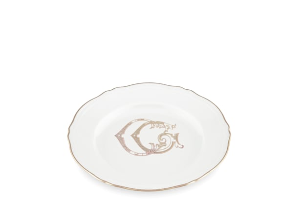 assiettes présentation platino - personnalisableCorona Monogram-2