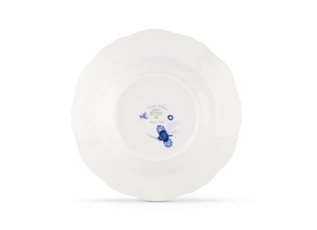 Periwinkle-blue porcelain soup plate | GINORI 1735