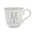 MUG LETTRE M PLATINO Corona Monogram Mugs-1