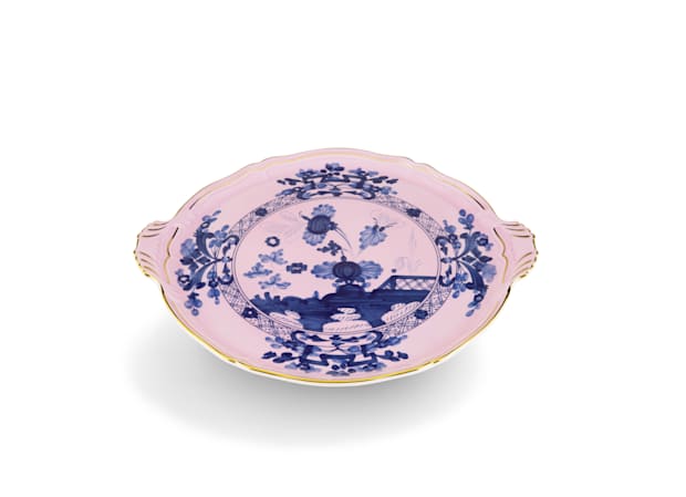 ジェリーナのひと皿 GJELINA Azalea-pink porcelain cake plate | GINORI 1735
