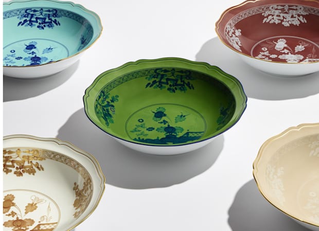 SERVING BOWL MALACHITE Oriente Italiano-7