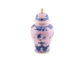 LARGE POTICHE VASE AZALEA Oriente Italiano-3