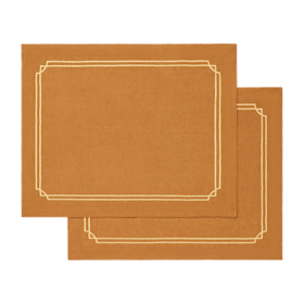 Orlis LINEN PLACEMATS COGNAC
