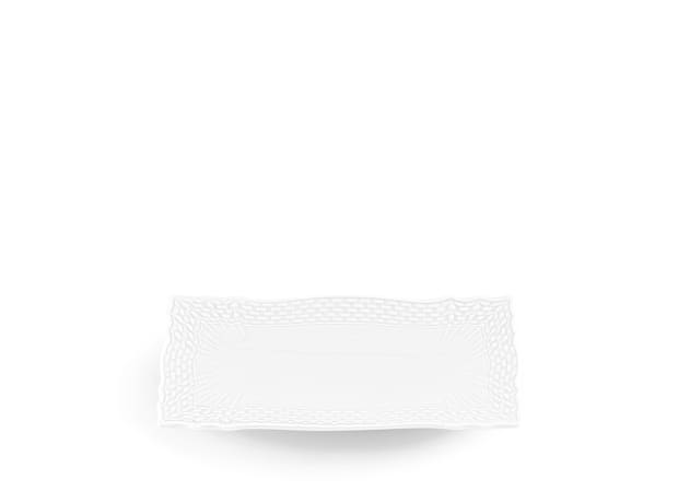 PLATEAU RECTANGULAIRE BLANC Vecchio Ginori-2