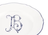 assiettes à pain blu cobalto - personnalisableCorona Monogram-3