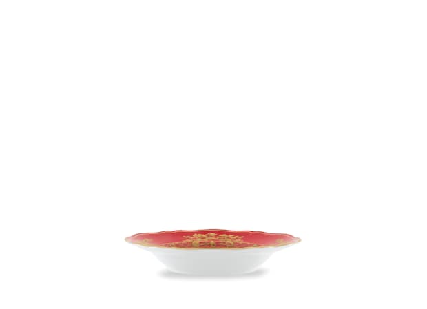 Rubrum Red Soup Plates | Oriente Italiano | GINORI 1735
