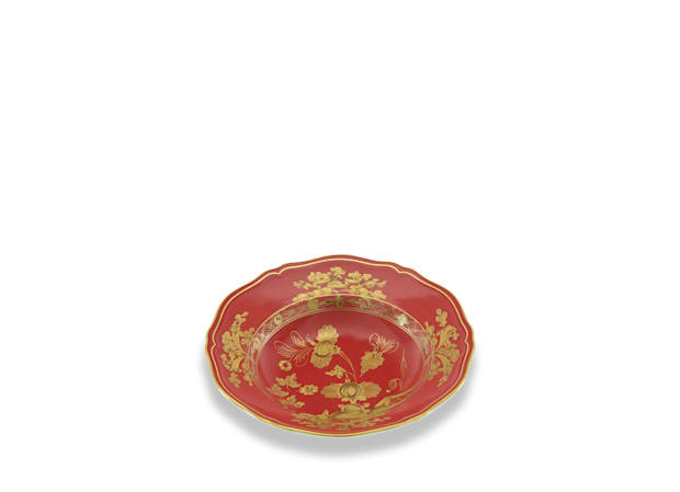 Rubrum Red Soup Plates | Oriente Italiano | GINORI 1735