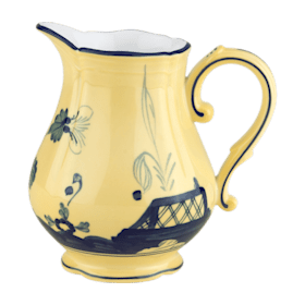 Citrine-yellow porcelain milk pitcher | GINORI 1735
