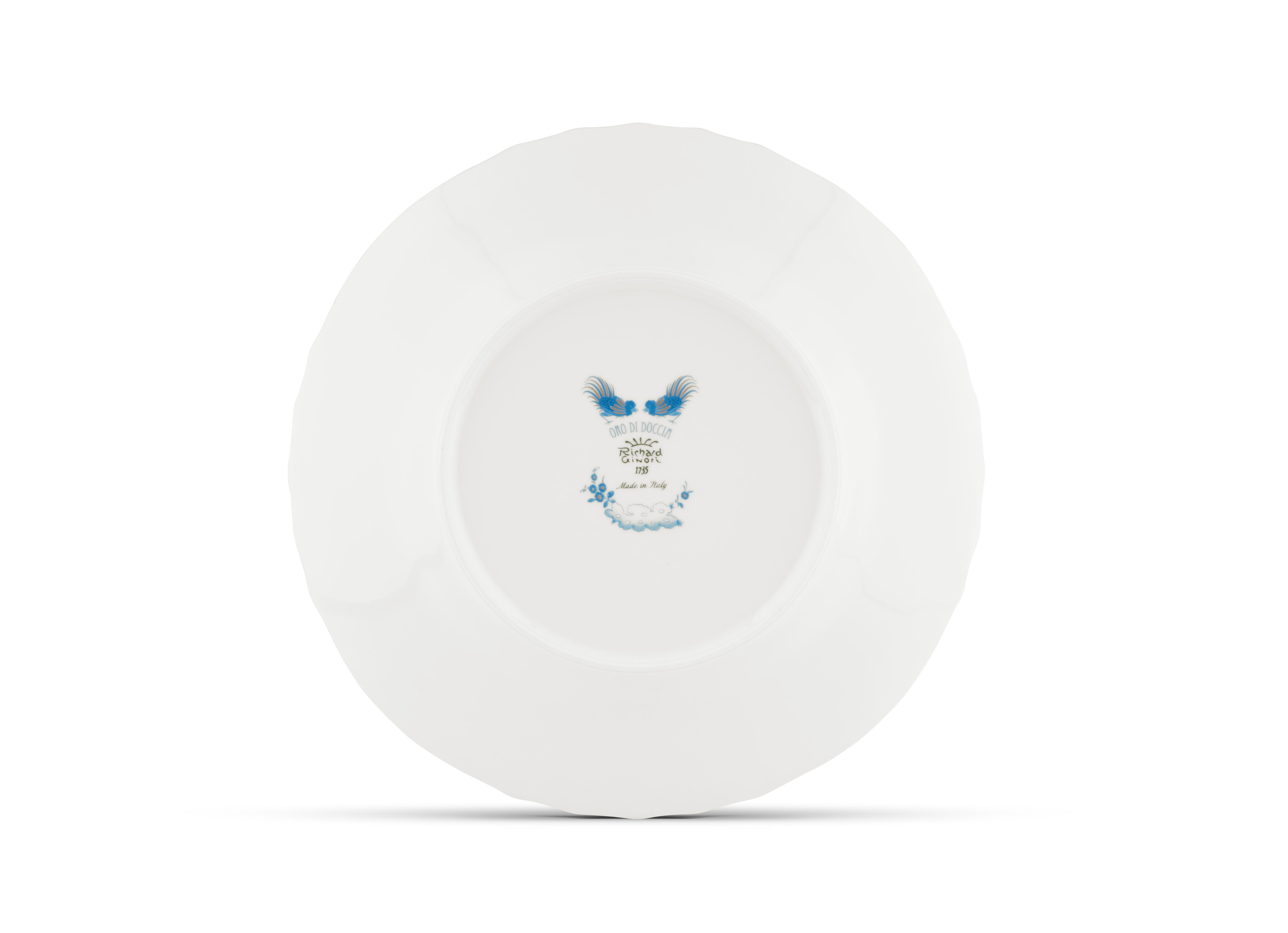 Turquoise flat plate | Oro Di Doccia | Ginori1735 | GINORI 1735