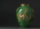 VASE ORCINO LA VENATORIA TRASPORTO DEL DAINO - VERTArte di Gio Ponti-2