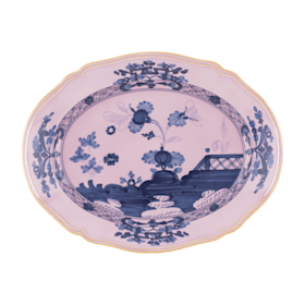 Mauve porcelain large oval platter | Ginori1735 | GINORI 1735