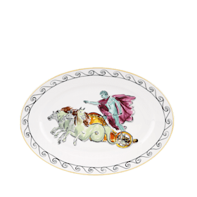 Orange bread plate in porcelain | GINORI 1735