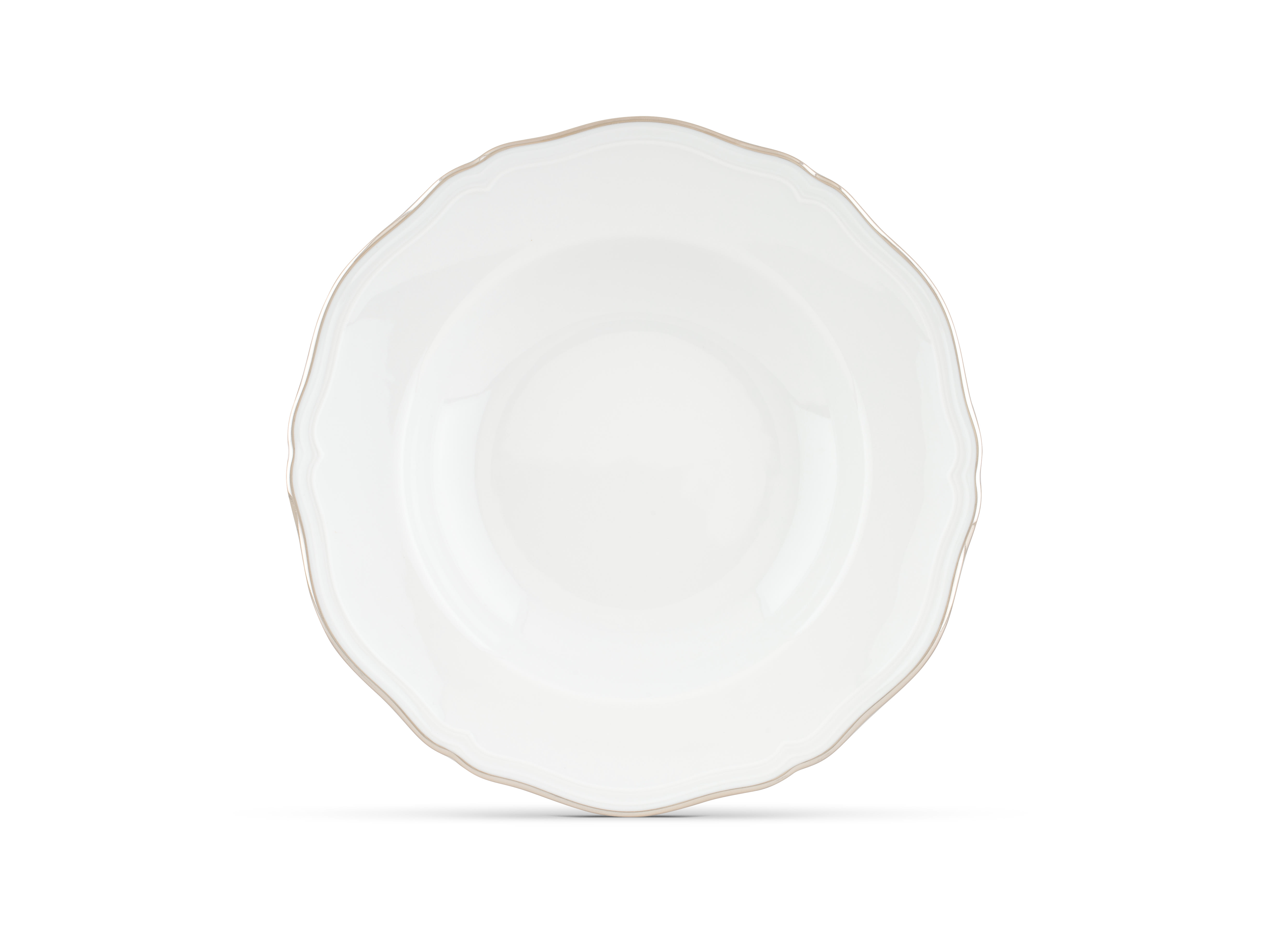 Platinum soup plate | Corona | GINORI 1735
