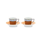 ESPRESSO SET FOR TWO Terracotta Il viaggio di Nettuno-1