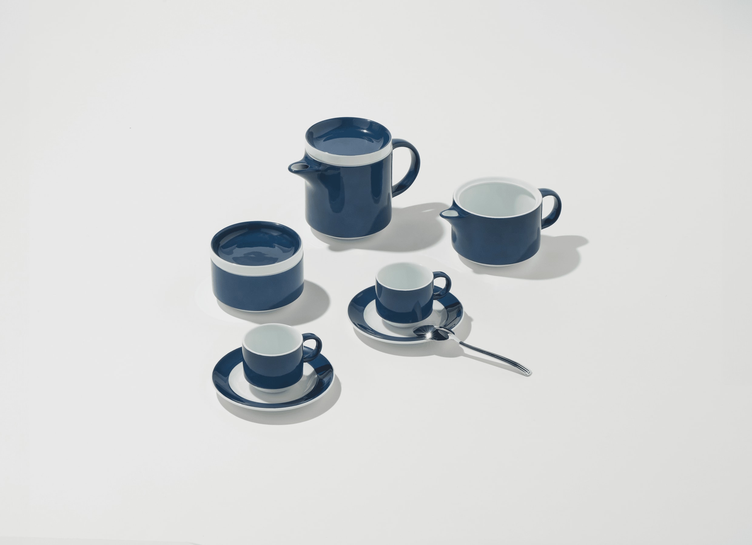 Espresso Service for 6 Blue | Colonna Re-Edition | Ginori 1735