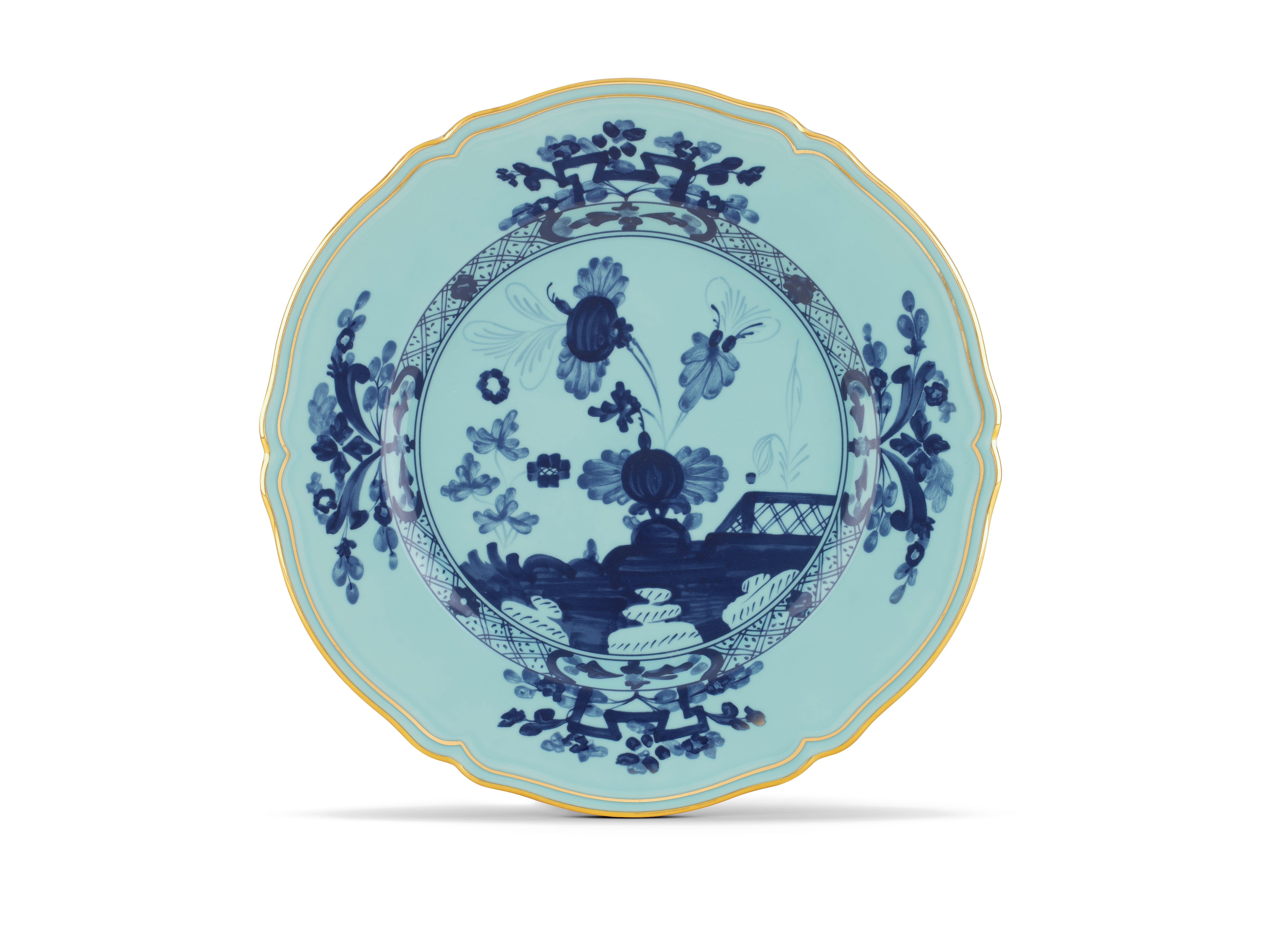 Azalea pink flat plate in porcelain | GINORI 1735