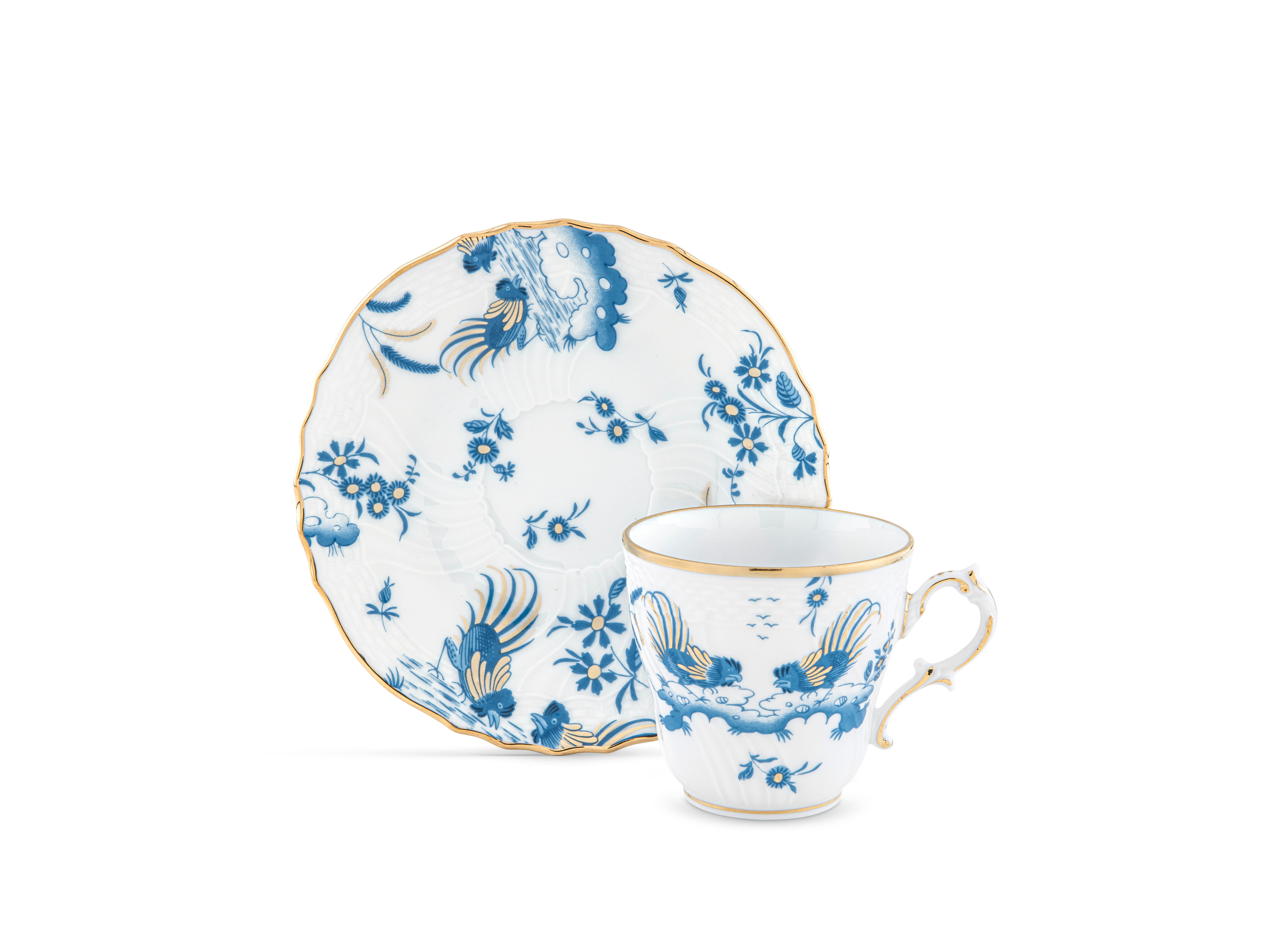 Turquoise espresso cups | Oro Di Doccia | GINORI 1735