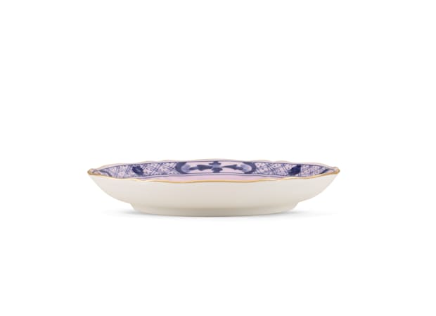 Azalea-pink porcelain tea saucer | GINORI 1735