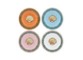 SET OF 4 BREAD PLATES MULTI DECORATIONIl viaggio di Nettuno-1