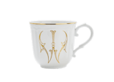 MUG LETTERA W ORO Corona Monogram Mugs-1
