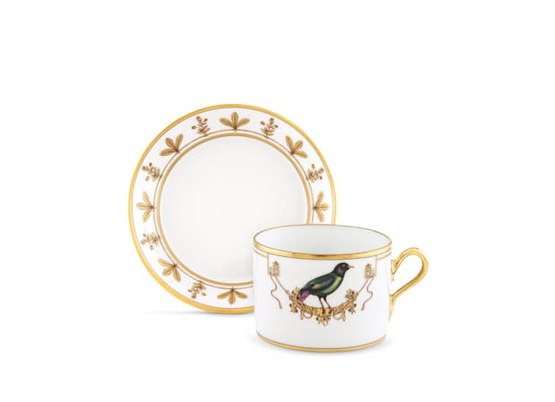 La Brève tea cup | Voliere | GINORI 1735