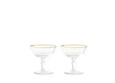 CHAMPAGNE GOBLETS GOLD THREAD CRYSTALMedici-2