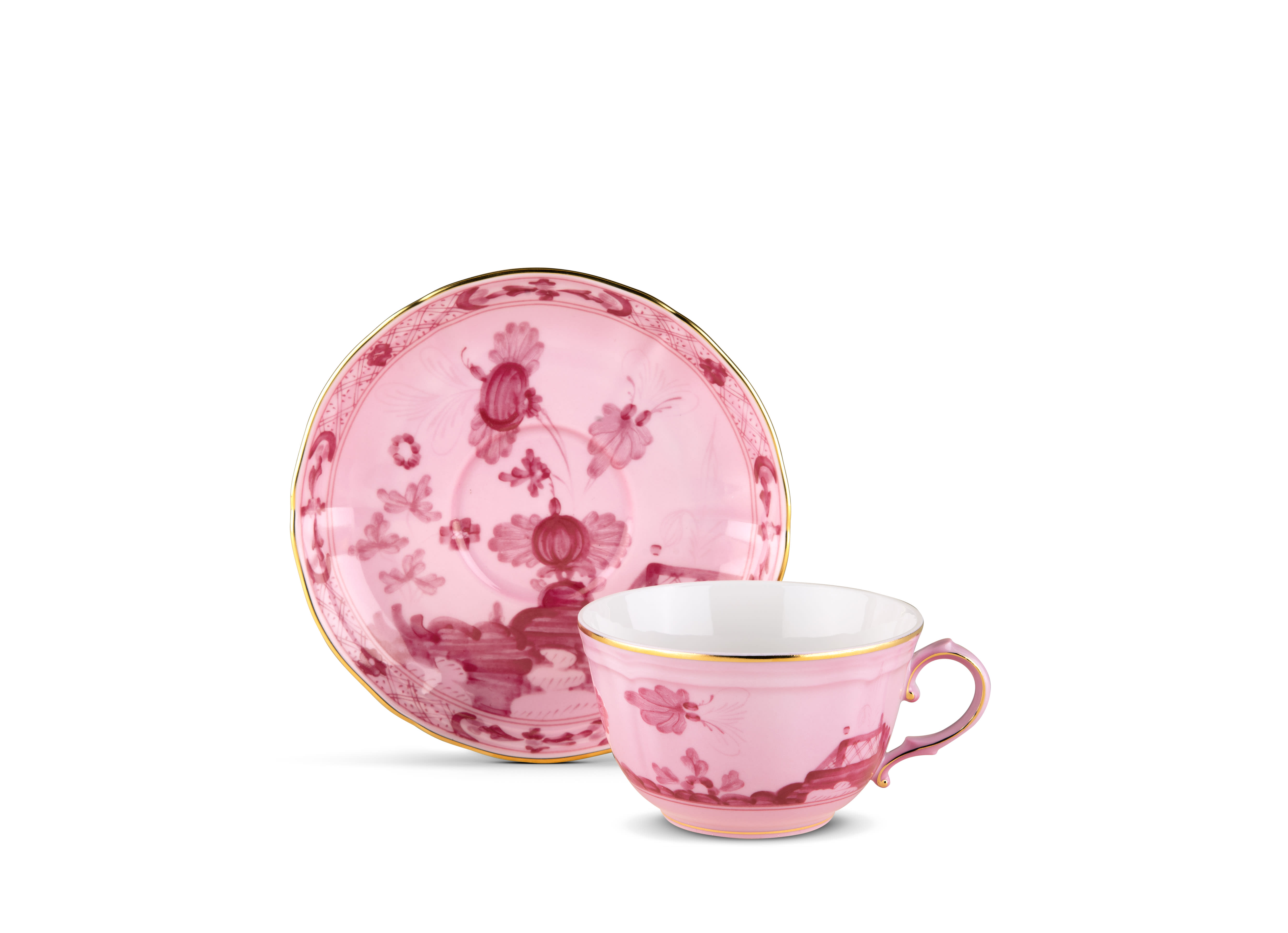 Mauve porcelain tea cup | GINORI 1735
