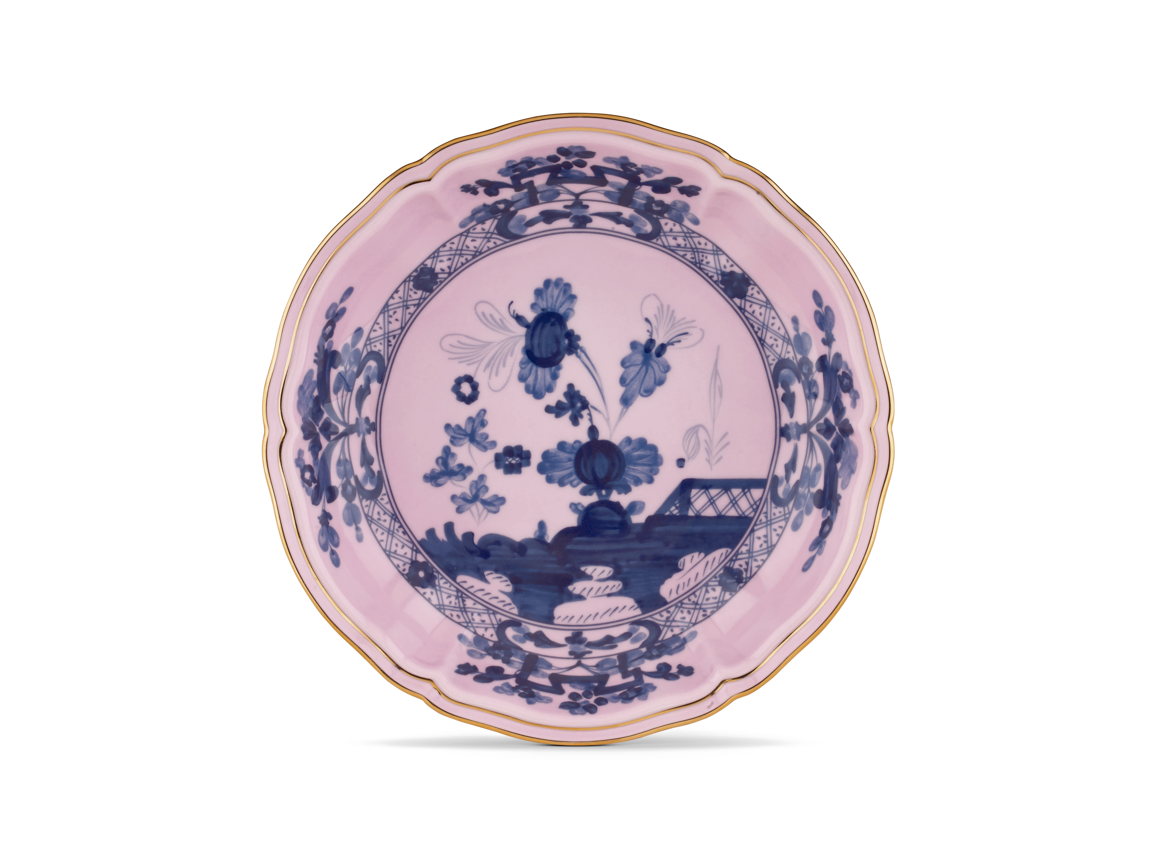Azalea-pink porcelain fruit holder | GINORI 1735